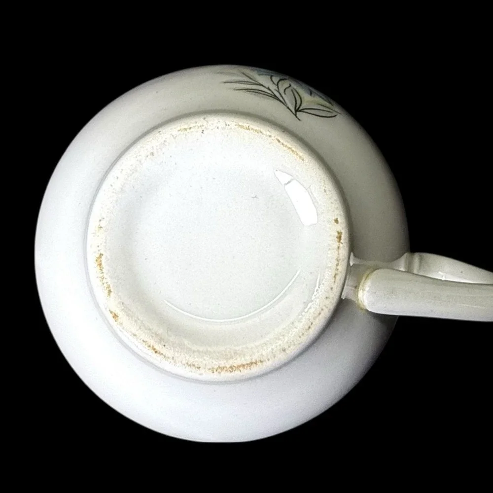 Steubenville Pottery Fairlane Cup & Saucer Coffee Cup‎ Teacup Pink Blue Floral